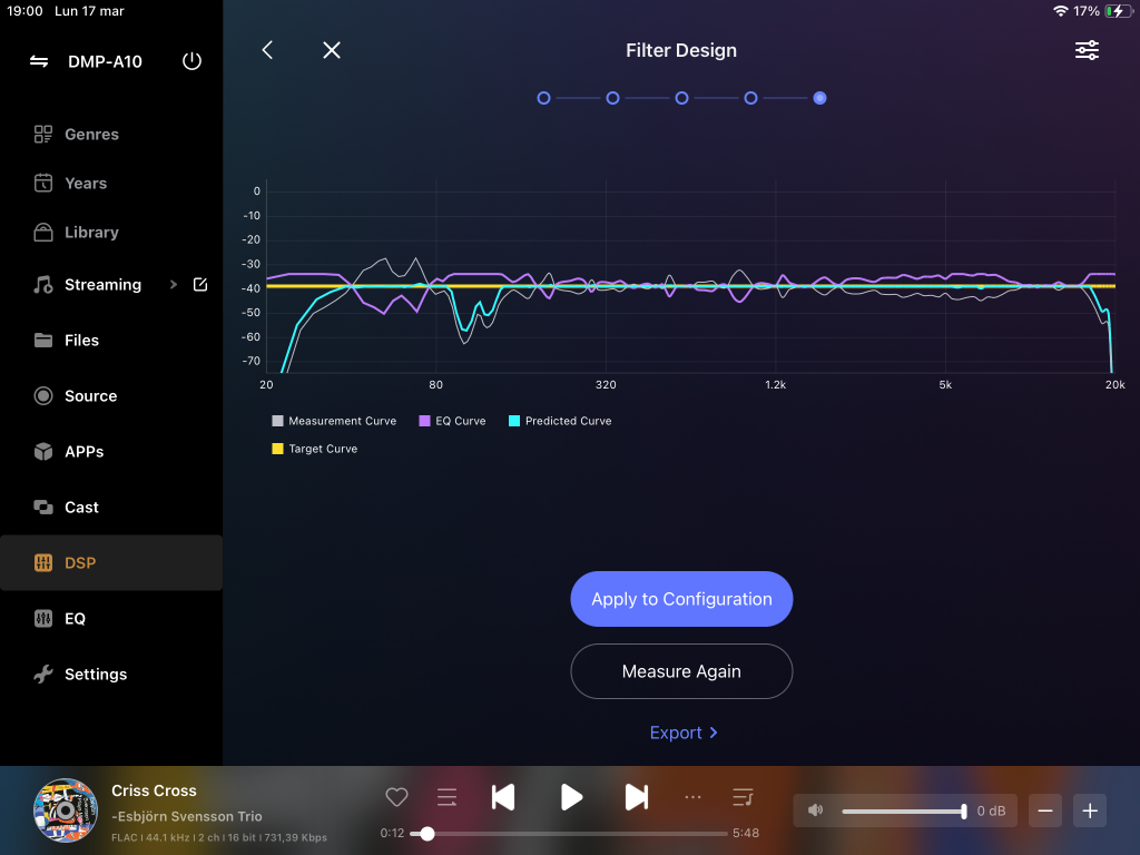Eversolo DMP-A10 room correction