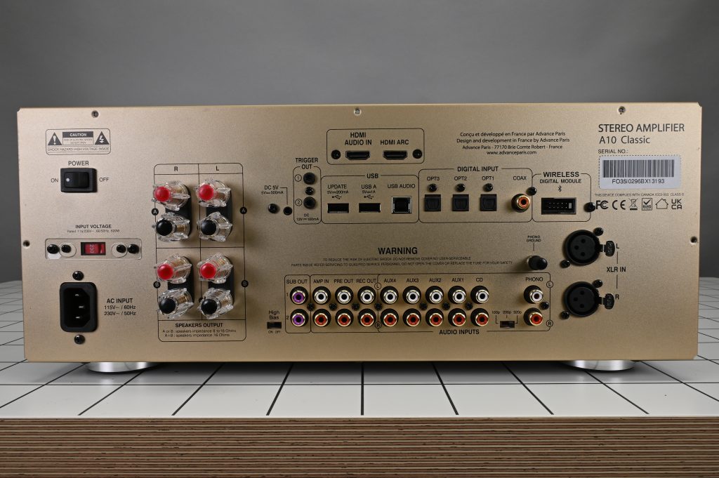 Advance Paris A 10 Classic - back panel
