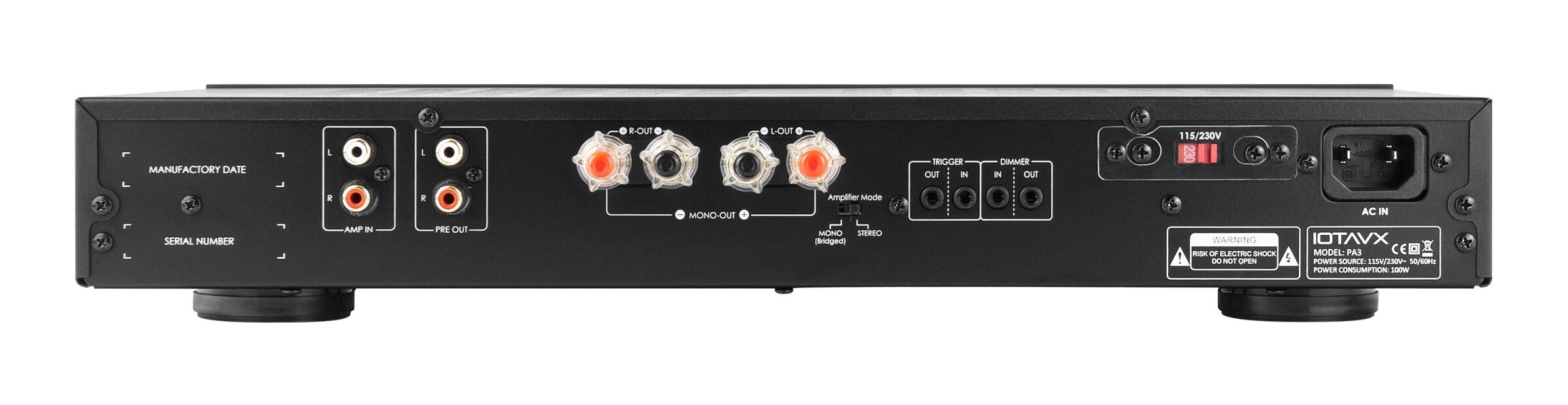 Iotavx PA3 back panel
