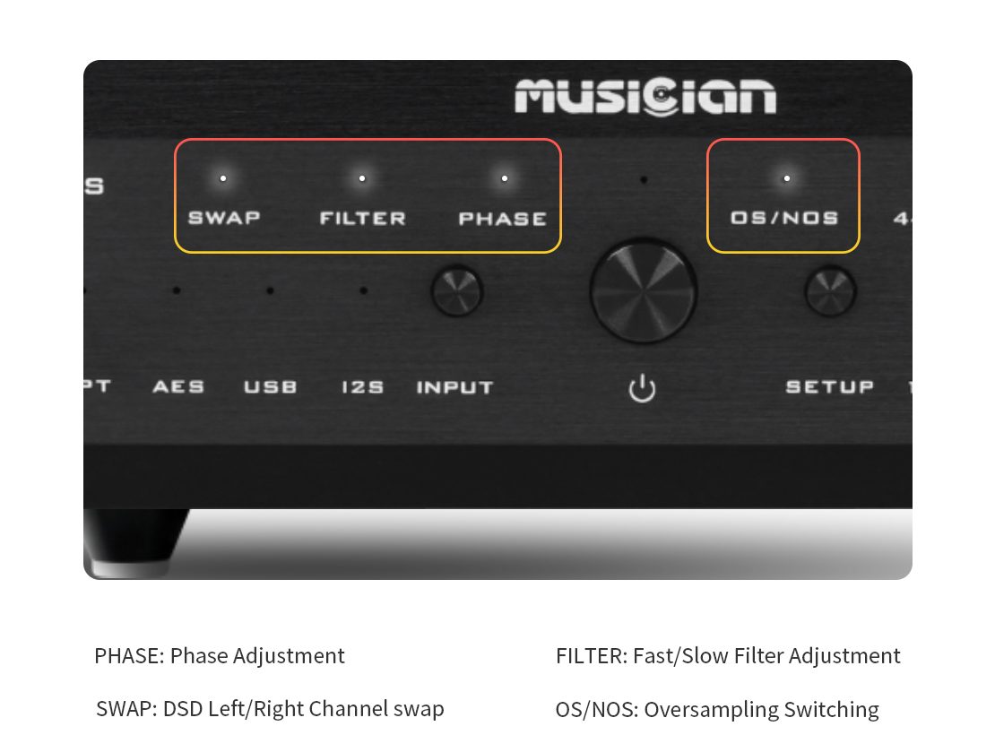 Musician Delphinus settings
